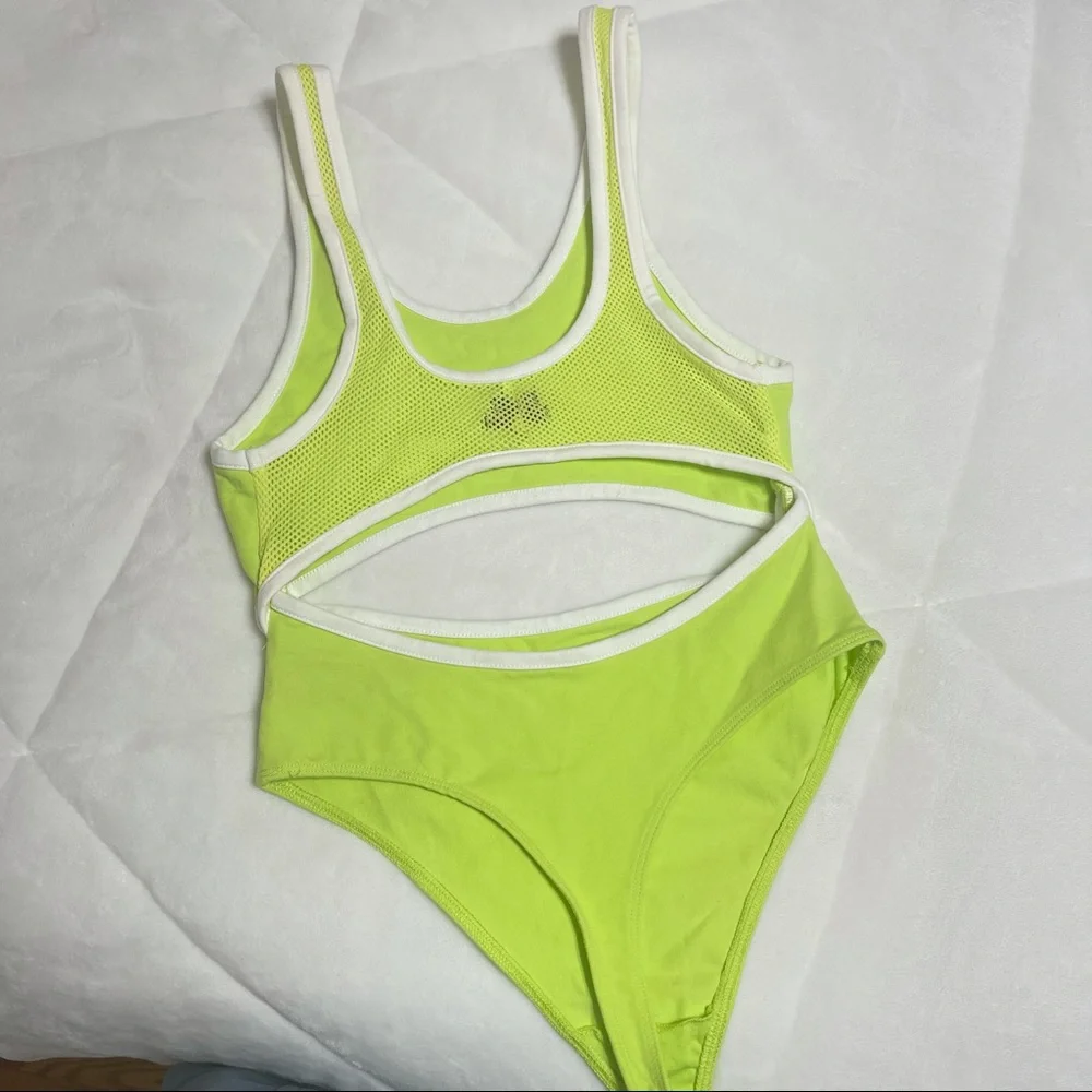 NWOT Urban Outfitters Neon Bodysuit - Picture 3 of 6